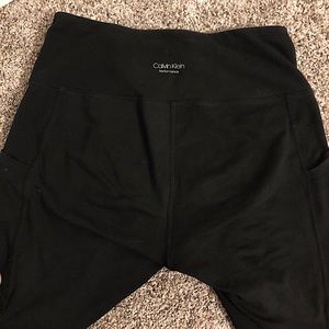 Calvin Klein medium to high waisted black leggings